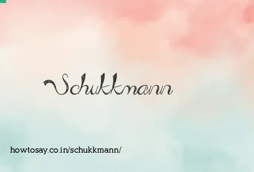 Schukkmann