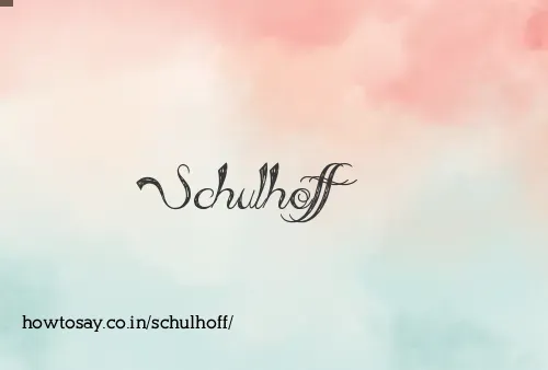 Schulhoff