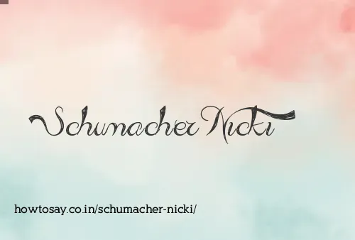 Schumacher Nicki