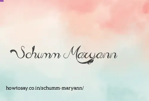 Schumm Maryann