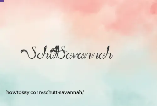 Schutt Savannah
