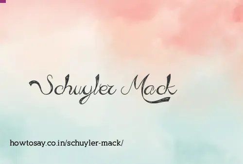 Schuyler Mack