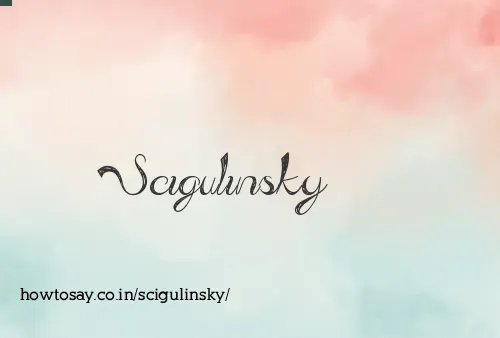 Scigulinsky
