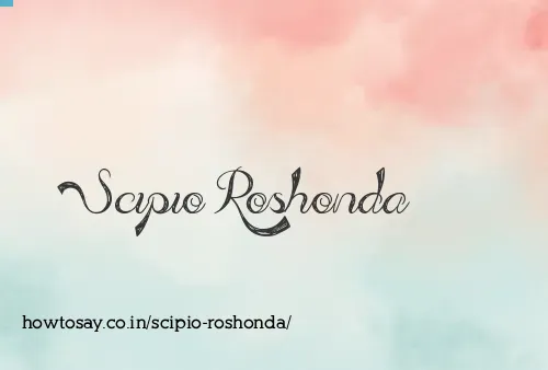 Scipio Roshonda