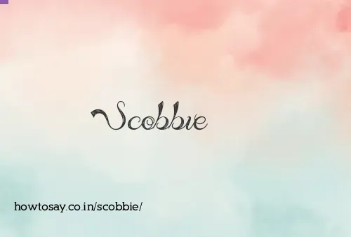 Scobbie