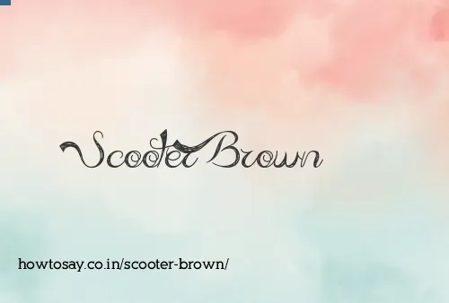 Scooter Brown