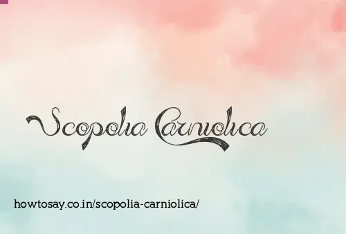 Scopolia Carniolica