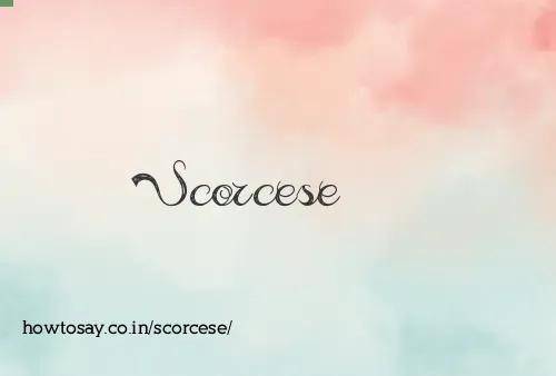 Scorcese