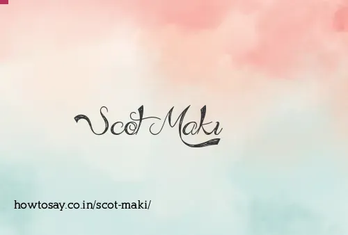 Scot Maki