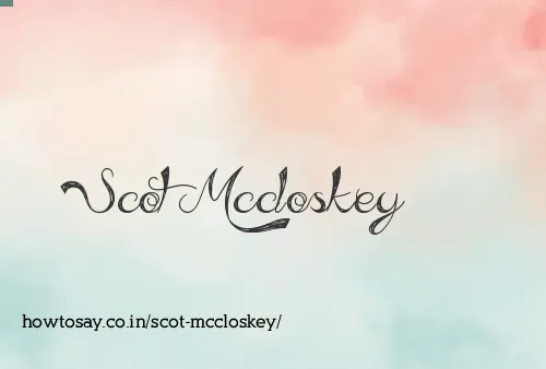 Scot Mccloskey