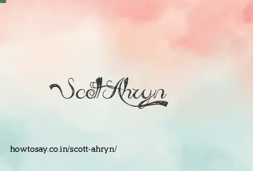 Scott Ahryn