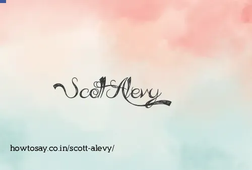 Scott Alevy