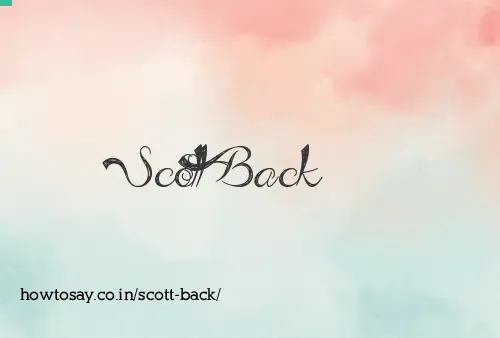 Scott Back