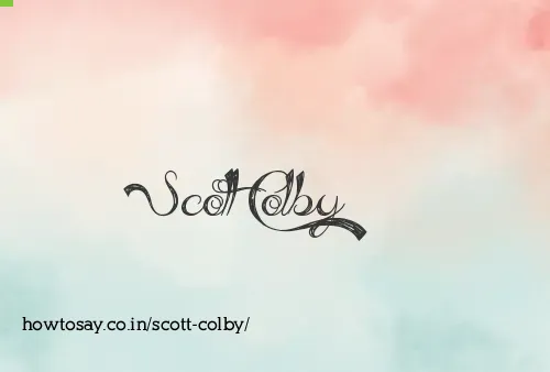 Scott Colby