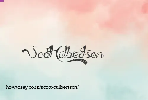 Scott Culbertson
