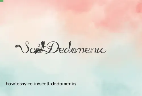Scott Dedomenic