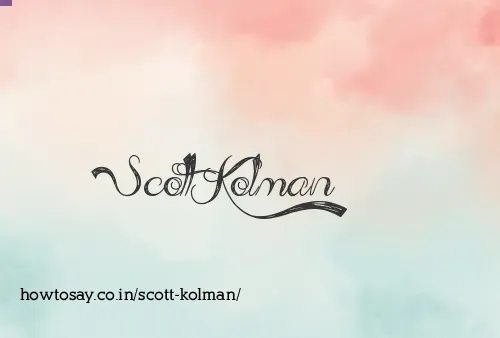 Scott Kolman