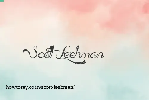 Scott Leehman