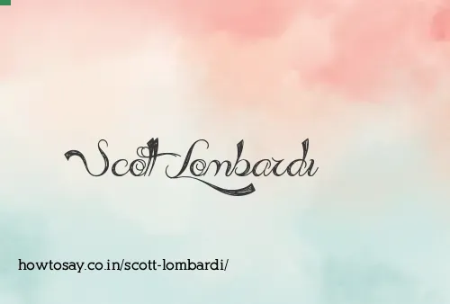Scott Lombardi