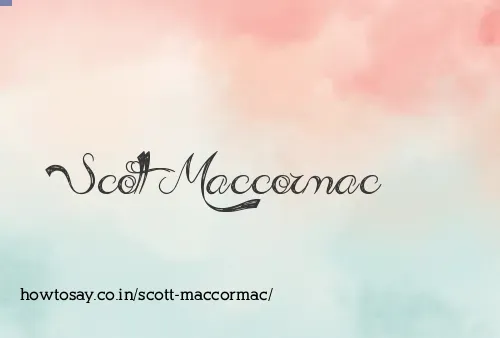 Scott Maccormac