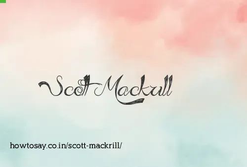 Scott Mackrill