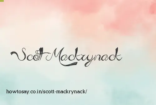 Scott Mackrynack