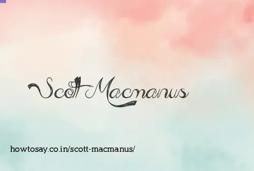 Scott Macmanus