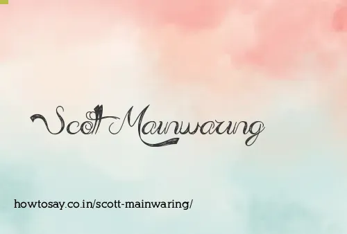 Scott Mainwaring