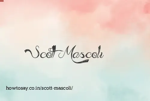Scott Mascoli