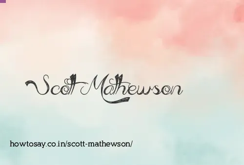 Scott Mathewson
