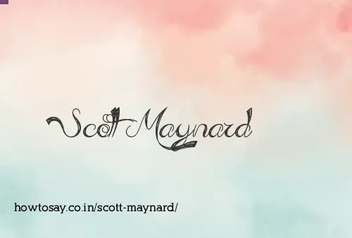 Scott Maynard