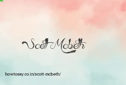 Scott Mcbeth