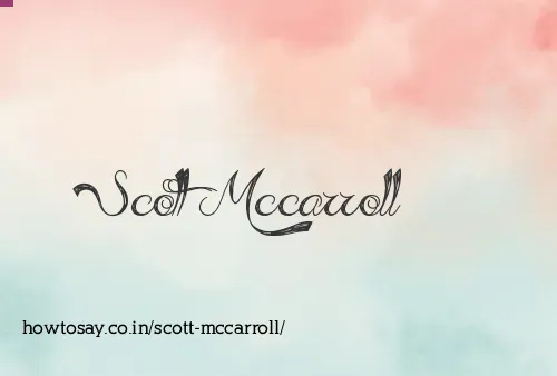 Scott Mccarroll