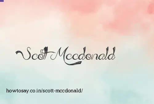 Scott Mccdonald