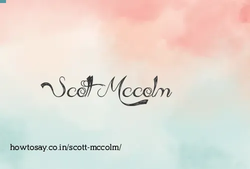 Scott Mccolm