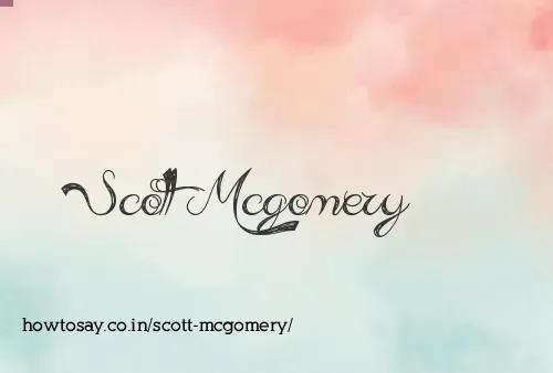 Scott Mcgomery