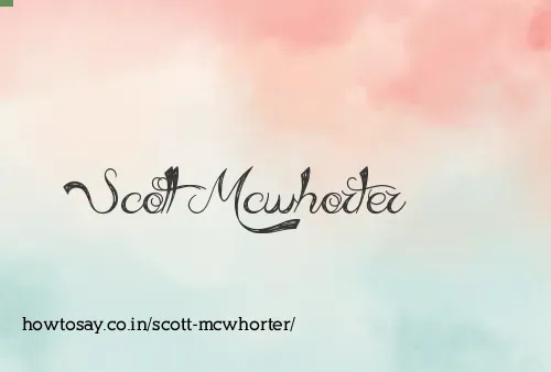 Scott Mcwhorter