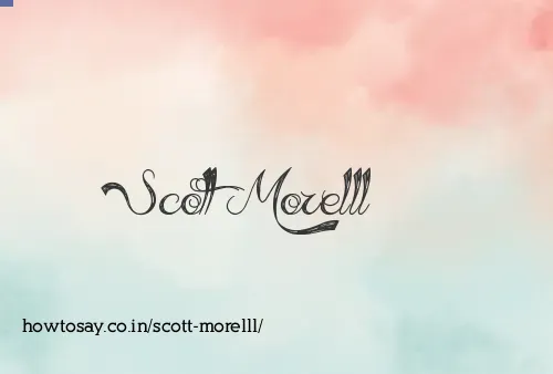 Scott Morelll
