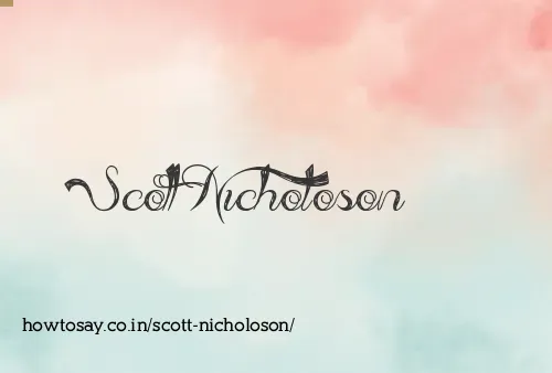 Scott Nicholoson