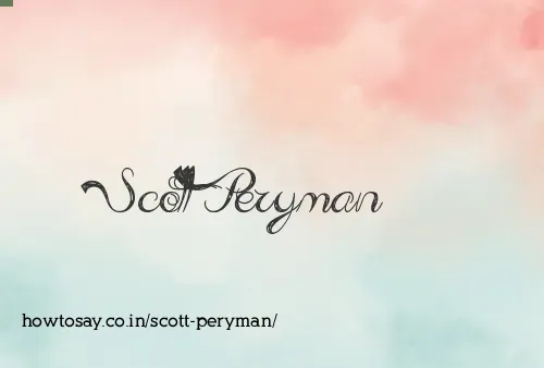 Scott Peryman