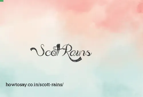 Scott Rains