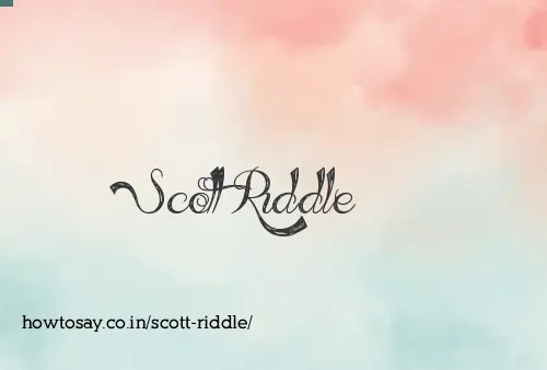 Scott Riddle