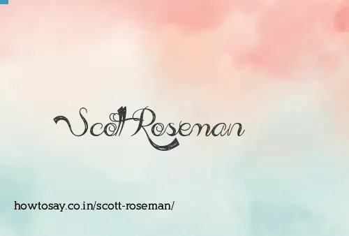 Scott Roseman
