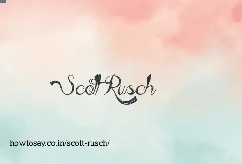 Scott Rusch