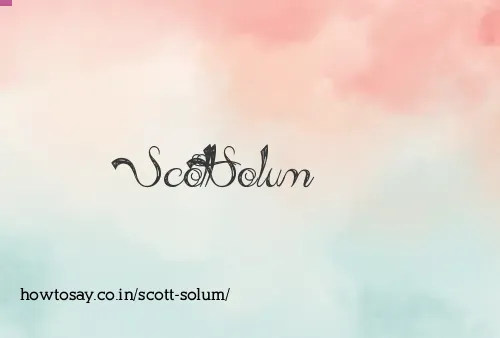 Scott Solum