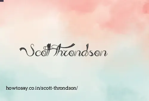 Scott Throndson