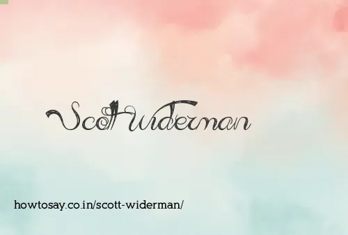 Scott Widerman