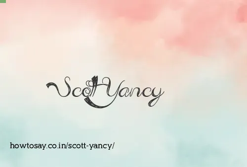 Scott Yancy