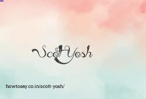 Scott Yosh