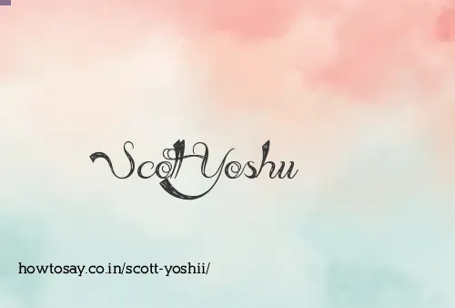 Scott Yoshii